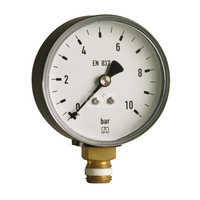 Manometr z rurką Bourdona AFRISO RF standardowy -1/1,5 bar radialne G1/2B fi 80 mm, kl. 1.6%