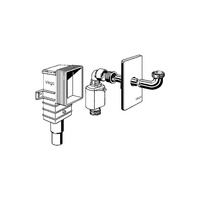 Syfon, przeznaczenie: montaż podtynkowy, 1 1/4 x 50 / 40, tworzywo sztuczne / chrom, nr wzoru 5633.1PL