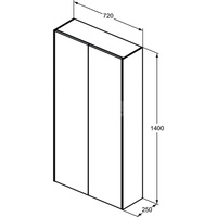 CONCA SZAFKA 2-DRZW. 1/2 COLM WHMT