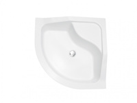 Brodzik półokrągły OLIVER II 90x90x21/H-28/ podw.siedz.-BESCO