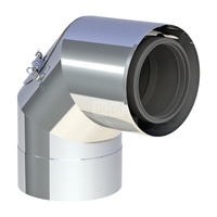 Kolano 87st. z wyczystką DN100/150 wysoki połysk