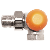 Zawór grzejnikowy termostatyczny HERZ TS-98-V 3-osiowy cd z nastawą wstępną, połączenie 1/2'' (niklowanie)