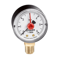 Manometr, przyłącze dolne, 3/8", 0-10 bar, O 80