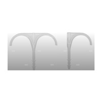 Hak podwójny do rury rekuperacyjnej 63mm - 25szt. II