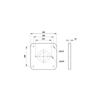 Płyta montażowa do TP/TPE z zestawem śrub