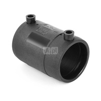 Mufa FOX ME, PE (Stan surowy) / PE (czarny), 75 mm (mufa z tworzywa sztucznego do spawania/zgrzewania x mufa z tworzywa sztucznego do spawania/zgrzewania)