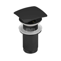 Zestaw odpływowy do umywalki PERFEXIM SPMWK03K czarny mat 2 3/4'', przycisk kwadratowy wypukły