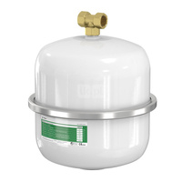 Naczynie wzbiorcze wiszące FLAMCO MEIBES Airfix D, pojemność 12 l 4-, 10 bar / 120'C fi3/4'', kolor biały, do instalacji C.W.U.