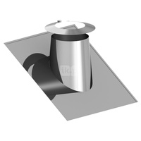 Przejście przez dach 16-25st. stal nierdzewna z płytą Pb+kołnierz fi400/635mm