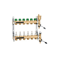 DYNAMICAL - Zespół rozdzielaczy 1" x 7 wyjść, 3/4" M