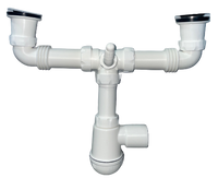 Syfon zlewozmywakowy 2-komorowy,butelkowy - AKCES