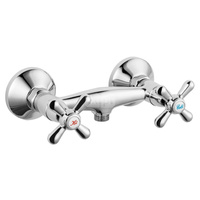 RETRO NEW bateria natryskowa ścienna, chrom