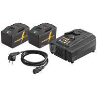 REMS POWER-PACK 22V, 9,0AH AKKU X2 +LADEGERÄT 230 V, 290W
