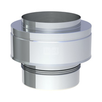 Osłona dwuścienna wylotu przewodu kominowego JEREMIAS 205-DWETN-AL32 250 mm