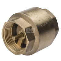 Zawór zwrotny FERRO z mosiężnym elementem zamykającym - 1/2'', Gwint wewnętrzny, PN 16, 100'C