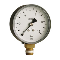 Manometr z rurką Bourdona AFRISO RF standardowy 0/1,6 bar radialne G1/8B fi 40 mm, kl. 1.6%