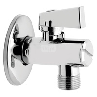 Zawór kulowy FERRO Z filtrem z rozetą 1/2'' x 3/8'' GZ kątowy, uchwyt: motylek