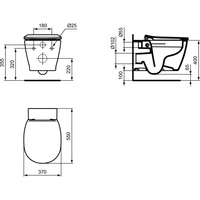CONNECT MISKA WISZĄCA 54CM BEZRANT.KART.