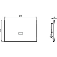 PROSYSY SEPTA PRO E2 elektroniczny (IR) przycisk spłukujący