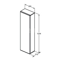ADAPTO IPPARI 1/2 COLUMN 123X35 GLS WHT