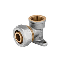 Kolano z mocowaniem PERFEXIM 607, mosiądz, 1/2 x 20 (GW x zw)