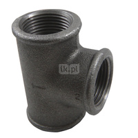 Trójnik nakrętny B1 czarny 1"x3/4"x1"