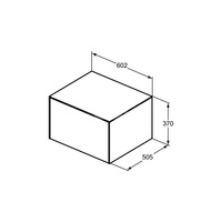 CONCA SZAFKA 60X50X37 1 DR+WTOP NOC SMOK