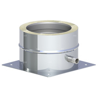 Płyta fundamentowa z odpływem skroplin w bokfi 150mm montaż na cokole fi 150mm montaż na cokole