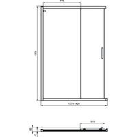 CONNECT 2 DRZWI Z WEJ. NAR. 140 SIL.BR