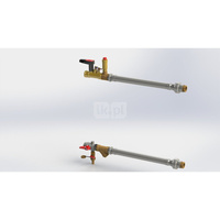 Zawór równoważący COMAP Nexus Fluctus FODRV S (zestaw przyłączeniowy) mosiądz DN 20