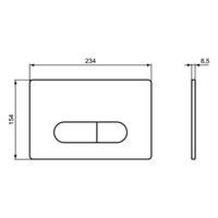 OLEAS PRZYCISK SM1 SMARTFLUSH CHROM MAT