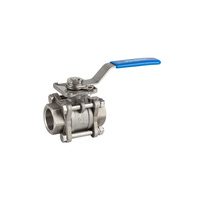 Kurek kulowy gwintowany ze stali 316 ART. 2025 PN63 DN 10