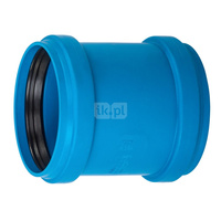 Mufa przesuwna MAGNAPLAST Ultra dB UDBU, PP-m (niebieski), DN 160 (ww x ww), do kanalizacji