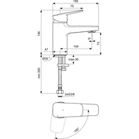 CERAPLAN BATERIA UMYWALKOWA H75 RMTD BS 5L