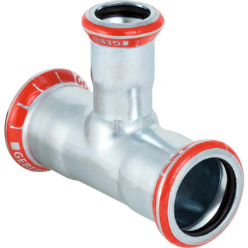 Trójnik GEBERIT Mapress C-Stahl redukcja 90' stal (ocynk) 88.9 mm x 54 mm x 88.9 mm MZ