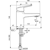 CERAPLAN BATERIA UMYWALKOWA H75 RMTD 5L