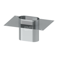 Wyczystka prostokątna z króćcem JEREMIAS OV/EW0834S kominowa fi 100x180 długość 450 mm 210x140