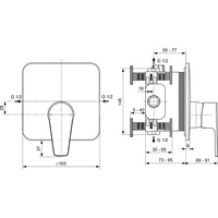 CERAFINE D BATERIA NATRYSKOWA KIT2/EASY BOX