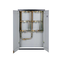 Punkt redukcyjno-pomiarowy na 5-6 gazomierzy G4/G6,w pionie,w skrzynce metalowej antracyt