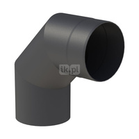 Kolano 90st. fi150mm, kolor czarny