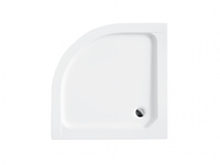 Brodzik półokrągły płytki compakt ALEX 80x80x4 -BESCO