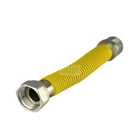 Wąż do gazu PERFEXIM KAS FLEX ze złączem gwintowanym 3/4'' GW x GZ130- 220 mm (roziągalny), oplot: PCV