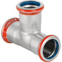 Trójnik GEBERIT Mapress C-Stahl FKM równoprzelotowy 90' stal (ocynk) 22 mm x 22 mm x 22 mm MZ