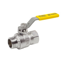 MIÑO zawór kulowy gazowy, 1/2 GZ x 1/2 GW, uchwyt rączka