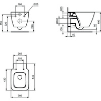 STRADA II Miska wisząca WC AQUABLADE®