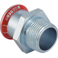 Złącze GEBERIT Mapress C-Stahl FKM przejściowe, stal (Ocynk galwaniczny/elektrolityczny) (ocynk), 1'' x 28 mm (GZ x mufa zaprasowywana) z uszczelką