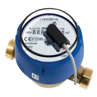 Wodomierz suchob z nadajnikiem imp REED SIMPLE GSD8-R,Tmax:90°C,L=110mmGSD8-R 1/2'' AC Q3-2,5 m3/h DN 15 MID R100/R50 IMPULSOWANIE 1L/IMPL -BMETERS