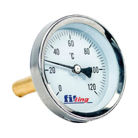 Termometr bimetaliczny axialny 63mm g 1/2" L=40mm