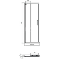 CONNECT 2 DRZWI Z WEJ. NAR. 75 SIL.BR