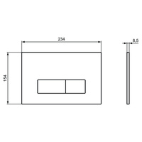 OLEAS PRZYCISK SPŁUKUJĄCY P2 BIAŁY